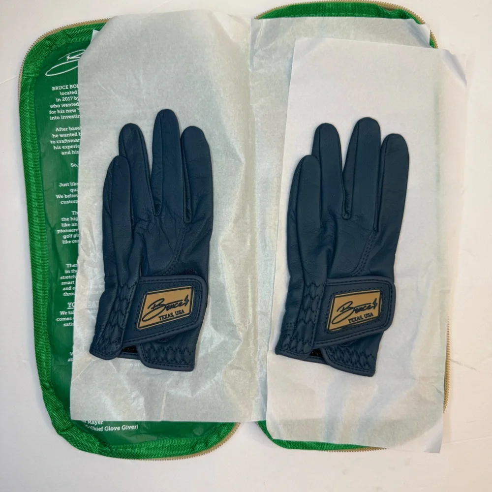 Bruce Bolt Original Series Golf Gloves Youth‎ Small Navy 2 Pack Left Hand NWT